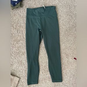 Fabletics green medium power hold high waisted leggings